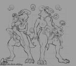  2022 anthro areola balls birdo bodily_fluids breasts claws cum cum_in_mouth cum_inside female female_prey fingers genital_fluids genitals group gynomorph gynomorph/female gynomorph_pred hair human intersex intersex/female intersex_pred mammal mario_bros nintendo nipples nude omny87 open_mouth oral penis princess_daisy princess_peach sex text toe_claws url video_games vore 