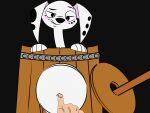  101_dalmatian_street 101_dalmatians 2d_animation animated barrel belly belly_focus black_body black_fur blush canid canine canis dalmatian deep_navel detailed_navel disney dodges_(artist) dolly_(101_dalmatians) domestic_dog female female_focus female_penetrated feral fingering floppy_ears fur glory_hole humanoid humanoid_hands mammal markings navel navel_depth navel_fetish navel_fingering navel_penetration navel_poke navel_rim penetration solo solo_focus spots spotted_body spotted_ears spotted_fur spotted_markings white_body white_fur 