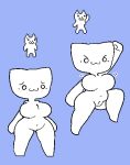  2022 :3 anthro belly big_breasts blush bouncing_breasts breasts butt cat_mario_(syobon_action) digital_drawing_(artwork) digital_media_(artwork) domestic_cat featureless_breasts felid feline felis female genitals mammal navel nude pixel_(artwork) pussy simple_background sleepysous slightly_chubby smile solo syobon_action thick_thighs video_games white_body 
