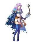  1girl armor bangs breastplate chachie fire_emblem fire_emblem:_the_blazing_blade fire_emblem_heroes florina_(fire_emblem) full_body highres long_hair looking_at_viewer non-web_source official_art skirt smile solo standing transparent_background 