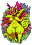  anthro big_breasts bittenhard breasts female genitals hi_res kecleon lying nintendo nipples on_back pok&eacute;mon pok&eacute;mon_(species) pussy solo thick_thighs video_games womb_tattoo 