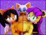  3d_(artwork) archie_comics big_breasts breast_to_breast breasts chiropteran digital_media_(artwork) domestic_cat felid feline felis female female/female group herpestid hi_res honey_the_cat looking_at_viewer mammal mina_mongoose mongoose rouge_the_bat sega sonic_the_fighters sonic_the_hedgehog_(archie) sonic_the_hedgehog_(comics) sonic_the_hedgehog_(series) standing tagme tahlian trio 