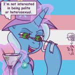 cocktail_glass container cup digital_media_(artwork) drinking_glass equid equine erynerikard female feral food friendship_is_magic fruit glass glass_container glass_cup hasbro horn horse lgbt_pride magic mammal meme my_little_pony olive_(fruit) plant pony pride_colors solo speech_bubble trans_(lore) trans_woman_(lore) transgender_pride_colors trixie_(mlp) unicorn 