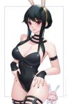  2girls :o alternate_costume animal_ears animal_hood anya_(spy_x_family) arm_strap artist_name bangs bare_shoulders black_choker black_gloves black_hair black_legwear black_leotard blush breasts carrot child choker cleavage closed_mouth commentary covered_navel cowboy_shot deviantart_username eyebrows_visible_through_hair fake_animal_ears female_child fingerless_gloves furrowed_brow gloves gold_hairband groin highres hood jurrig large_breasts leotard long_hair looking_at_another looking_at_viewer medium_hair mother_and_daughter multiple_girls open_mouth pink_hair playboy_bunny rabbit_ears rabbit_hood raised_eyebrows red_eyes red_nails short_hair_with_long_locks sidelocks skindentation smile solo_focus spy_x_family sweater thighhighs web_address white_sweater wide-eyed yor_briar 
