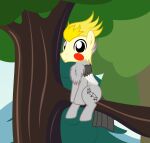  absurd_res avian badumsquish bird black_eyes blush blush_stickers branch cockatiel cockatoo cutie_mark equid equine hi_res hybrid in_tree looking_at_viewer mammal my_little_pony on_branch parakeet parrot pegasus plant tree true_parrot wings 