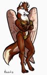  10:16 1998 angry anthro bikini canid canine canis clothing crossed_arms female hybrid mammal manawolf pinup pose solo swimwear wings wolf 