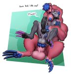  2016 animal_genitalia animal_penis anthro anthro_on_taur anthro_penetrated blue_hair canine_penis claws digital_media_(artwork) duo erection fisting fur genitals gynomorph gynomorph/male gynomorph_penetrating gynomorph_penetrating_male hair hi_res intersex intersex/male intersex_penetrating intersex_penetrating_male knot knot_sitting long_claws longblueclaw male male_penetrated muscular muscular_anthro muscular_male nipples penetration penis pink_body pink_fur sheath simple_background sitting taur taur_penetrating taur_penetrating_anthro unusual_anatomy unusual_nipples urethral urethral_fisting 