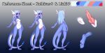  anthro blue_hair breasts butt clitoris dragon dragonair duo erection feet female front_view genitals girly hair head_wings hi_res horn kathiras knot liuki long_hair looking_at_viewer male model_sheet nintendo nipples non-mammal_breasts penile_spines penis pok&eacute;mon pok&eacute;mon_(species) rear_view red_eyes simple_background slit soles standing text video_games vincher wings 