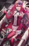  1girl breasts fairy_knight_tristan_(fate) fate/grand_order fate_(series) grey_eyes highres long_hair looking_at_viewer mentaikopan open_mouth pink_hair shoes sideboob solo 