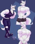  absurd_res anthro canid canine clothed clothing hi_res hybrid male mammal muscular muscular_male pinup pose solo srmko were werecanid werecanine werewolf zack_(srmko) 