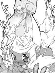  animal_ears blush cum dark_skin ear_fuck earjob ejaculation extra_ears greyscale liru magical_sigepon monochrome penis renkin_san-kyuu_magical_pokaan sex solo_focus tail wolf_ears wolf_girl wolf_tail 