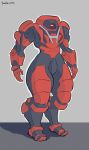  anthem colossus female grey_background hi_res humanoid machine not_furry robot saidra simple_background solo 
