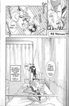  bed comic dildo eromanga glasses greyscale hard_translated high_heels highres jpeg_artifacts lips monochrome pink_sniper scan shoes translated vibrator yonekura_kengo 