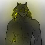  animal_humanoid anthro black_body black_fur bw112v fur gigachad hair hi_res humanoid jaeger_tetsukami long_hair male mammal mammal_humanoid muscular neon porcupine pupils rodent slit_pupils small_ears solo yellow_eyes 