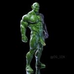  1:1 alien biceps genitals green_body humanoid humanoid_genitalia humanoid_penis humanoid_pointy_ears male muscular nipples og_idk pecs penis skrull solo thegreenfoot 