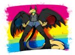  avian basic_shading beak cookware digitigrade fluffy_ears frying_pan gryphon hi_res invalid_tag kitchen_utensils lgbt_pride long_tail masterzoroark666 mythological_avian mythology paint pan pans pansexual_pride_colors pride_colors spray_paint spread_wings tools wings 