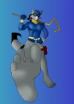  5_toes absurd_res anthro bottomless clothed clothing feet foot_focus hi_res humanoid_feet icarozilla male mammal procyonid raccoon sly_cooper sly_cooper_(series) soles solo sony_corporation sony_interactive_entertainment sucker_punch_productions toes video_games 