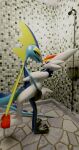  3d_(artwork) absurd_res ambiguous_penetration anthro anthro_on_anthro anthro_penetrated anthro_penetrating anthro_penetrating_anthro bathroom bathroom_sex carrying cinderace digital_media_(artwork) duo female female_penetrated from_front_position fur happy happy_sex hi_res inteleon interspecies kreygasmtr16 lagomorph leporid lizard looking_at_another male male/female male_penetrating male_penetrating_female mammal nintendo nose_to_nose nude open_mouth penetration pok&eacute;mon pok&eacute;mon_(species) reptile scalie sex stand_and_carry_position standing standing_sex video_games white_body white_fur 