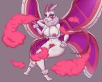  &lt;3 &lt;3_eyes anthro arthropod big_breasts breasts cloud demon female horn insect lepidopteran looking_at_viewer moth multi_arm multi_limb nude pheromones sakuroma_(retrospecter) simple_background solo spread_wings unknown_artist wings 