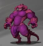  absurd_res anthro balls cho&#039;gath_(lol) genitals half-erect hi_res humanoid league_of_legends male monster muscular muscular_male pecs penis riot_games solo vein veiny_penis video_games void_monster voxel_voidd 