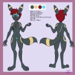  2019 3_toes 5_fingers anthro areola back_scar balddumborat black_areola black_nipples blue_eyes breast_scar chest_scar color_swatch dark_grey_fur darkinium_z eeveelution english_text eva_(swordfox) feet female fingers flat_colors front_and_back front_view hair hi_res jewelry markings model_sheet necklace nintendo nipples pok&eacute;mon pok&eacute;mon_(species) pok&eacute;morph pubic_tattoo rear_view red_hair ring_(marking) scar signature simple_background solo standing tattoo text toes umbreon video_games z-crystal 