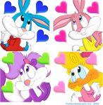  &lt;3 accessory alpha_channel anatid anseriform anthro avian babs_bunny bird buster_bunny duck emotes female fifi_la_fume group hair_accessory hair_bow hair_ribbon lagomorph leporid loon male male/female mammal mephitid rabbit ribbons shirley_the_loon simple_background skunk subarashi tiny_toon_adventures transparent_background warner_brothers 