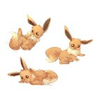  absurd_res ambiguous_gender brown_body eevee feral hi_res looking_at_viewer nintendo pok&eacute;mon pok&eacute;mon_(species) shiofeifei simple_background solo spread_legs spreading video_games 