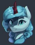  asian_mythology blue_body blue_mane blue_scales chinese_mythology digital_media_(artwork) east_asian_mythology eyebrows eyelashes fan_character female feral frost_flare hasbro hi_res kirin looking_at_viewer mane mrscroup my_little_pony mythology portrait scales simple_background smile solo 