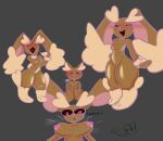  anthro areola big_butt breast_expansion breasts butt castinly curvy_figure expansion exposed_breasts female female/female fluffy hi_res lagomorph leporid lopunny mammal nintendo nipples pink_areola pink_nipples pok&eacute;mon pok&eacute;mon_(species) rabbit sketch small_breasts smile smug solo thick_thighs video_games wide_hips 