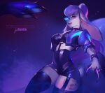  2020 absolute_territory anthro beverly_(athiesh) bottomwear bracelet claws clothing cosplay evelynn_(lol) eyewear female garter_straps glasses jacket jewelry kardie lagomorph league_of_legends legwear leporid mammal rabbit riot_games skirt solo thigh_highs topwear video_games 