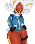  2022 absurd_res ambiguous_gender anthro cinderace clothed clothing fur hi_res nintendo pok&eacute;mon pok&eacute;mon_(species) simple_background solo soydain space_style_cinderace video_games white_background white_body white_fur 
