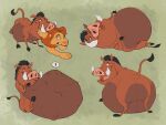  2022 abdominal_bulge belly big_belly big_butt buhk butt clenched_teeth digestion disney duo felid feral fur half-closed_eyes hooves hyper hyper_belly lion looking_back lying male mammal mane multiple_images narrowed_eyes obese obese_feral obese_male on_back open_mouth oral_vore overweight overweight_feral overweight_male pantherine pumbaa raised_tail rear_view simba sitting soft_vore suid suina teeth the_lion_king tongue tusks vore warthog weight_gain wide_eyed 
