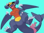  anthro blush breasts claws dragon female garchomp hi_res kame_3 looking_at_viewer nintendo nude open_mouth pok&eacute;mon pok&eacute;mon_(species) solo video_games 