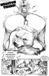  absurd_res ambiguous_gender anthro areola ass_up band1tnsfw big_breasts big_butt breasts butt clapping claws comic dialogue digital_drawing_(artwork) digital_media_(artwork) duo english_text eyelashes faceless_character faceless_male felid female graphite_(artwork) hi_res huge_butt huge_nipples lion looking_back male mammal overweight pantherine pencil_(artwork) polar_bear solo sound_effects text thick_thighs thought_bubble traditional_media_(artwork) twerking ursid ursine 