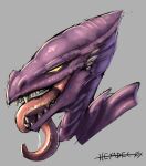  alien bodily_fluids dragon hexadec hi_res male metroid nintendo painting_(artwork) ridley saliva saliva_string solo space_dragon_(metroid) speed_painting tongue tongue_out traditional_media_(artwork) video_games 