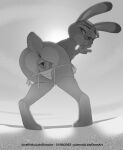  2022 9:11 anthro anus bikini clothed clothing disney female genitals gesture hi_res judy_hopps lagomorph leporid letodoesart looking_back mammal pussy rabbit solo spreading swimwear v_sign zootopia 