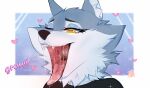  absurd_res anthro bodily_fluids canid canine canis drooling fangs female grey_body hi_res huge_filesize illumination_entertainment mammal open_mouth porsha_crystal saliva sing2 sing_(disambiguation) sing_(movie) solo tongue tylerayrton vore wolf yellow_eyes 
