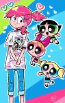 blossom_(ppg) bubbles_(ppg) buttercup_(ppg) cartoon_network danishi foster&#039;s_home_for_imaginary_friends frankie_foster non-web_source powerpuff_girls 