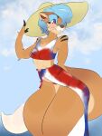  anthro bisamon breasts butt female hi_res lutrine mammal mustelid pinup pose solo 