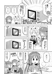  food greyscale highres kawashiro_nitori microwave monochrome mystia_lorelei nekotoufu okamisty reisen_udongein_inaba touhou translation_request 