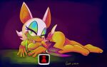  anthro breast_squish breasts butt female geek_illustrations hi_res nude rouge_the_bat sega solo sonic_the_hedgehog_(series) squish 