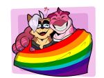  &lt;3 4:3 absurd_res anthro biceps brown_body brown_fur bust_portrait cipactli_(character) claws clothed clothing digital_media_(artwork) dinosaur duo embrace eyewear flag flag_(object) front_view fur glasses grey_hair hair happy hi_res hug male male/male mammal markings muscular muscular_anthro muscular_male pecs pink_body pink_scales portrait pride_color_flag procyonid raccoon randy_d_raccoon randy_d_raccoon_(character) reptile scales scalie simple_background smile spinosaurid spinosaurus tan_body tan_fur teeth teeth_showing theropod tongue 