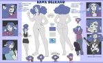  anthro band-aid bandage blood bodily_fluids bovid caprine female grumpy guitar hana_deckard hi_res mammal model_sheet musical_instrument plucked_string_instrument seasaidh sheep solo string_instrument 