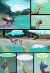 absurd_res comic desert dinosaur dragon dragonscape drekir dromaeosaurid female feral forl_(thepatchedragon) group hi_res male oli_(thepatchedragon) post-apocalyptic ralan_(thepatchedragon) reptile ruins scalie text thepatchedragon theropod tribal tribal_clothing trio 
