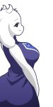  anthro big_breasts boss_monster bovid breasts caprine clothed clothing female fur horn looking_at_viewer mammal mature_anthro mature_female mikeinel smile smiling_at_viewer solo toriel undertale undertale_(series) video_games white_body white_fur 