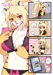  anthro blush breasts clothed clothing felid feline female fur hair hi_res looking_at_viewer mammal pantherine smile stripes tiger tongue white_body yamame513 