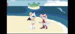  amy_rose animated chiropteran duo eulipotyphlan female female/female hedgehog mammal project_x_love_potion_disaster rouge_the_bat sega sonic_the_hedgehog_(series) 