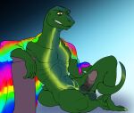  arkanumzilong_(artist) erection genitals lgbt_pride lizard male penis pride_(disambiguation) pride_colors rainbow rainbow_flag rainbow_pride_flag rainbow_symbol reptile scalie 