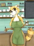  aggressive_retsuko anthro breastmilk breasts female hi_res mammal msboin retsuko sanrio solo 