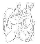  anthro avian bdsm bird blindfold duo falcon falconid falconry_hood hood lagomorph leporid male male/male mammal rabbit sensory_deprivation silencing size_difference small_dom_big_sub tenderness 
